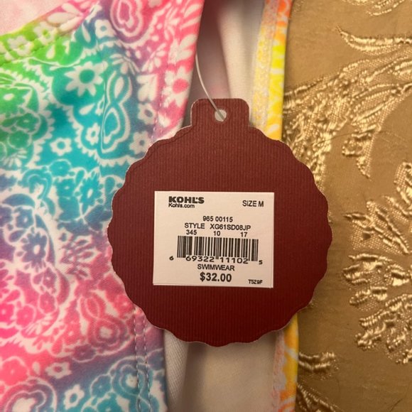 BRAND NEW! Colorful Swim Bottoms Size M - Picture 2 of 3